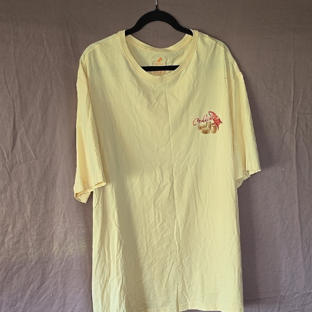 Caribbean Yellow Short Sleeve Tee with Graphic
